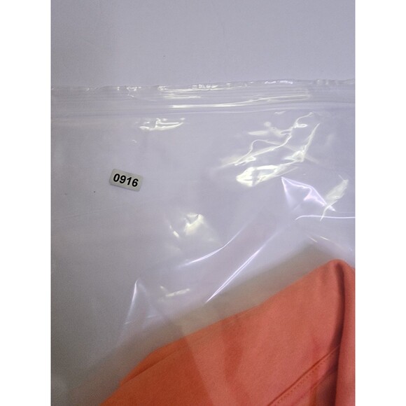 0.1 Algo Shirt Boys M (8-10) Orange Performance Top Collared Chest Pocket - Picture 9 of 9